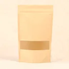 Compostable plastic free nuts Ziplock biodegradable food packaging bag ( FD9811)