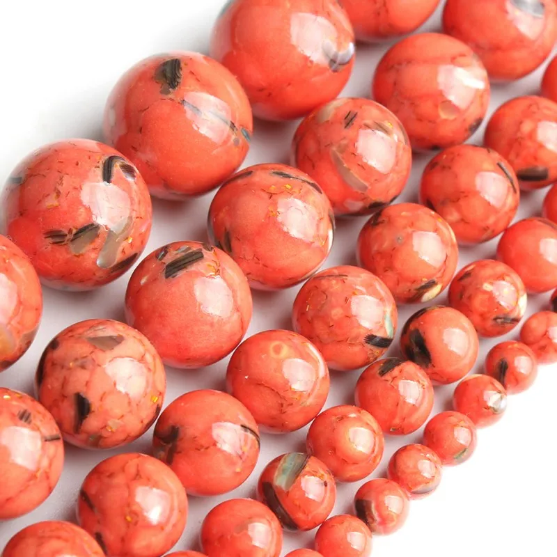 Wholesale 4-12MM Orange Shell Turquoises Round Stone Loose Beads For Jewelry Making DIY
Wholesale 4-12MM Orange Shell Turquoises Round Stone Loose Beads For Jewelry Making DIY
