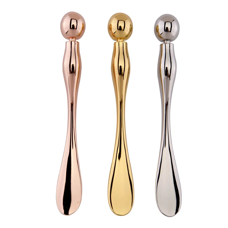 luxury golden facial mask spoon manual eye cream massager skincare cosmetic metal cream spatulas, Can be customied
luxury golden facial mask spoon manual eye cream massager skincare cosmetic metal cream spatulas, Can be customied
