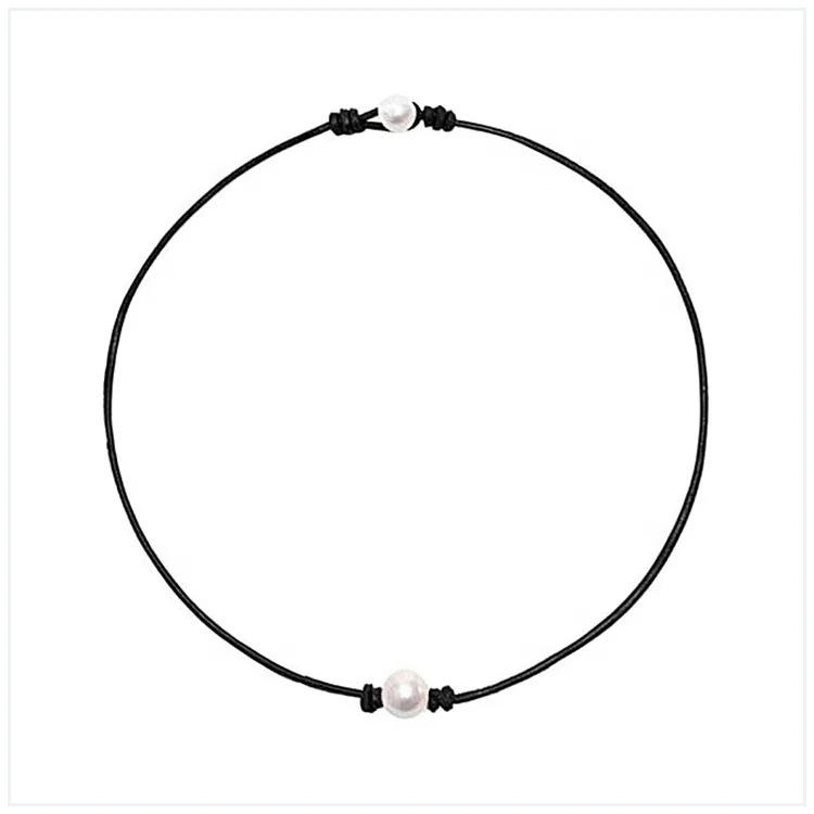 Fashion Simple Fresh Water Pearl Pendant Chocker Necklace Leather Rope Necklace For Women Girls Gift
Fashion Simple Fresh Water Pearl Pendant Chocker Necklace Leather Rope Necklace For Women Girls Gift