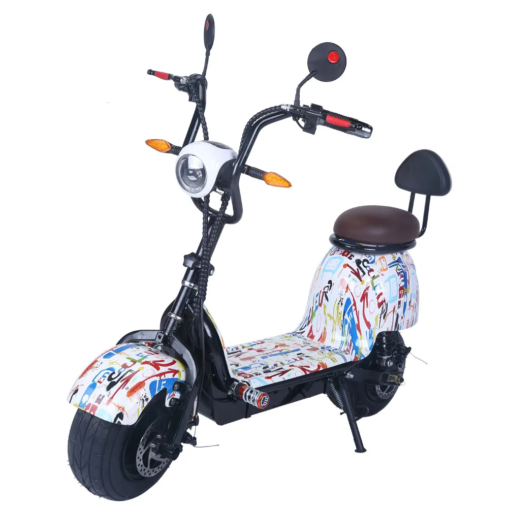 Citycoco Electric Scooter Adult Fat Tire 1000W Lithium 8.8AH 15.6AH Mini Electric Big Tire Scooters, City Motorcycle, Black
Citycoco Electric Scooter Adult Fat Tire 1000W Lithium 8.8AH 15.6AH Mini Electric Big Tire Scooters, City Motorcycle, Black