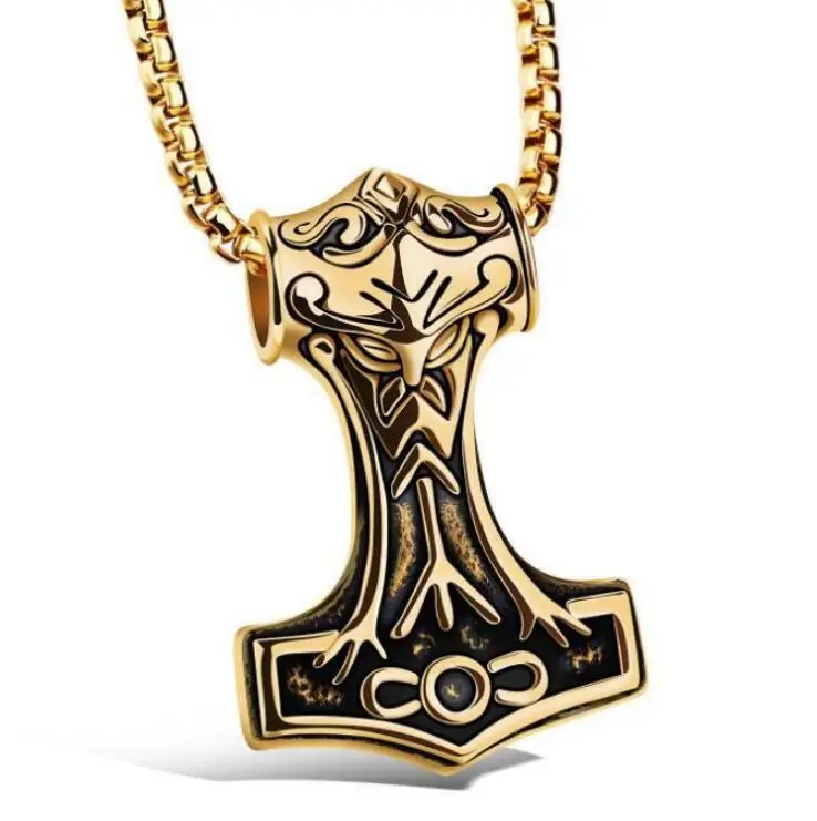 Quake's Hammer Jewelry Necklace Men's personalized Hammer Vintage Pendant Box Chain Necklace Fashion Jewelry
Quake's Hammer Jewelry Necklace Men's personalized Hammer Vintage Pendant Box Chain Necklace Fashion Jewelry