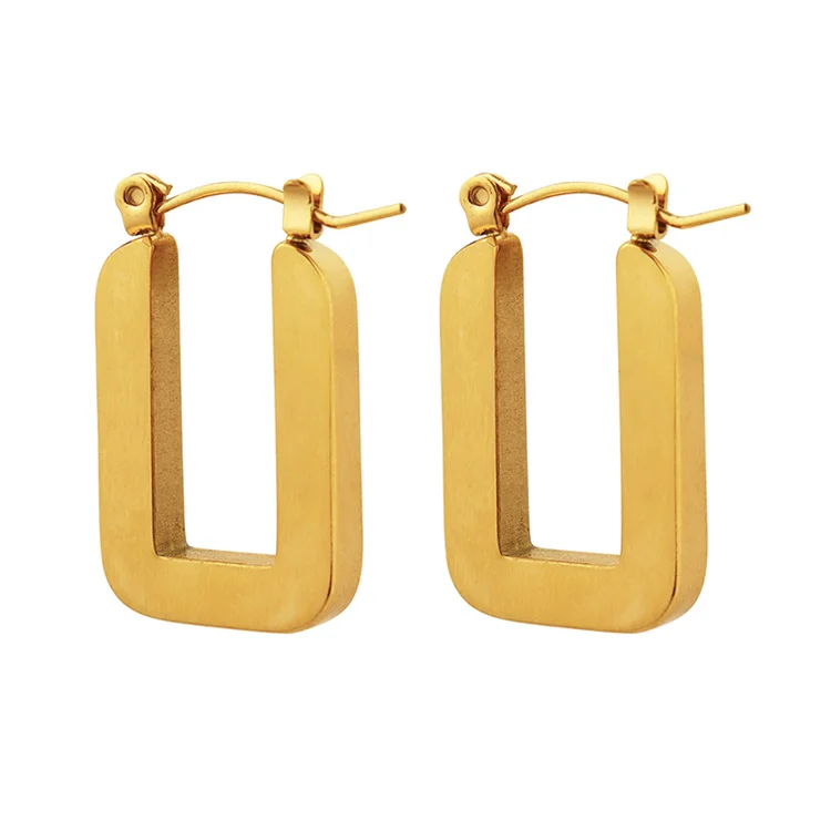 Custom Elegant Fashion Statement Stainless Steel Gold Plated Waterproof Minimalistic Geometric Earrings Set
Custom Elegant Fashion Statement Stainless Steel Gold Plated Waterproof Minimalistic Geometric Earrings Set