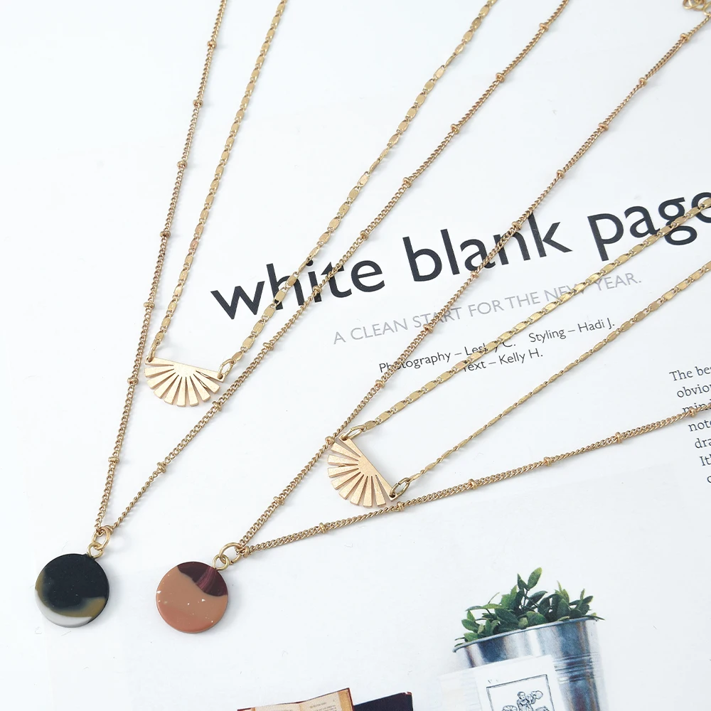Veijer Gold Plated 2 Colors Women Girls Resin Round Geometry Drop Round Fashion Resin Long Necklace, Multi
Veijer Gold Plated 2 Colors Women Girls Resin Round Geometry Drop Round Fashion Resin Long Necklace, Multi