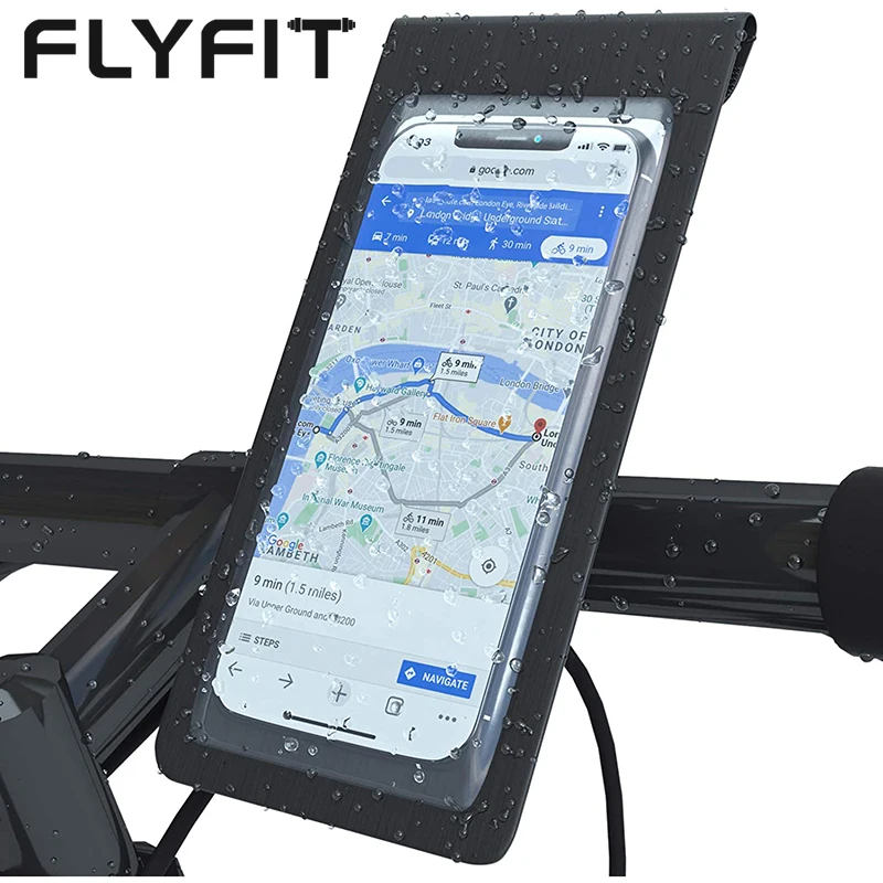 FLYFIT Custom Waterproof Handlebar Bike Bicycle Mobile Phone Holder Bag for Bike Phone Holder, Black
FLYFIT Custom Waterproof Handlebar Bike Bicycle Mobile Phone Holder Bag for Bike Phone Holder, Black