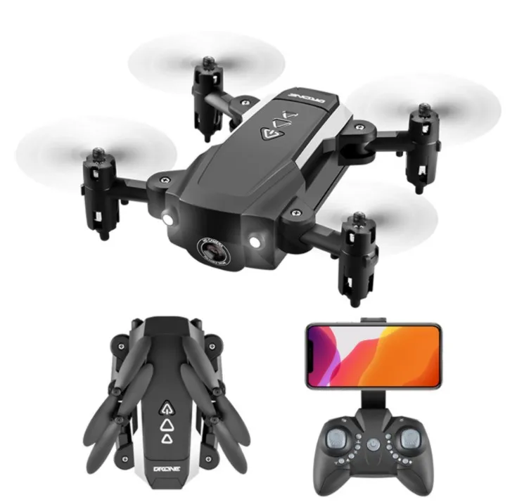 

Drone Dron with 4K Camera Live Video Drone RC Helicopter Aircraft Quadrocopter Foldable KK8 mini drones toys, Black
