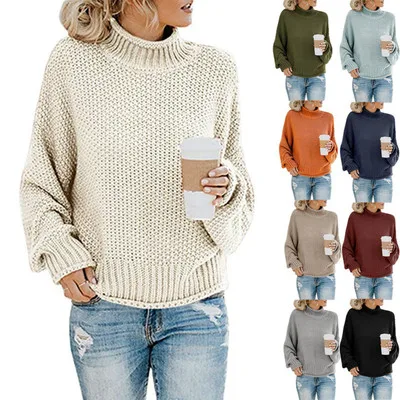 HIC Wholesale Women's Solid Casual High Collar Christmas Sweaters Custom LOGO Knitting Oversized Turtleneck Long Sleeve Tops
HIC Wholesale Women's Solid Casual High Collar Christmas Sweaters Custom LOGO Knitting Oversized Turtleneck Long Sleeve Tops