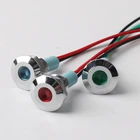 10mm LED Indicator Lights Waterproof Metal LED Indicator Motorcycle AC 220 Volt