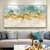 Large Size Horizontal Background Wall Decorative Painting Modern Abstract Gold Foil Painting