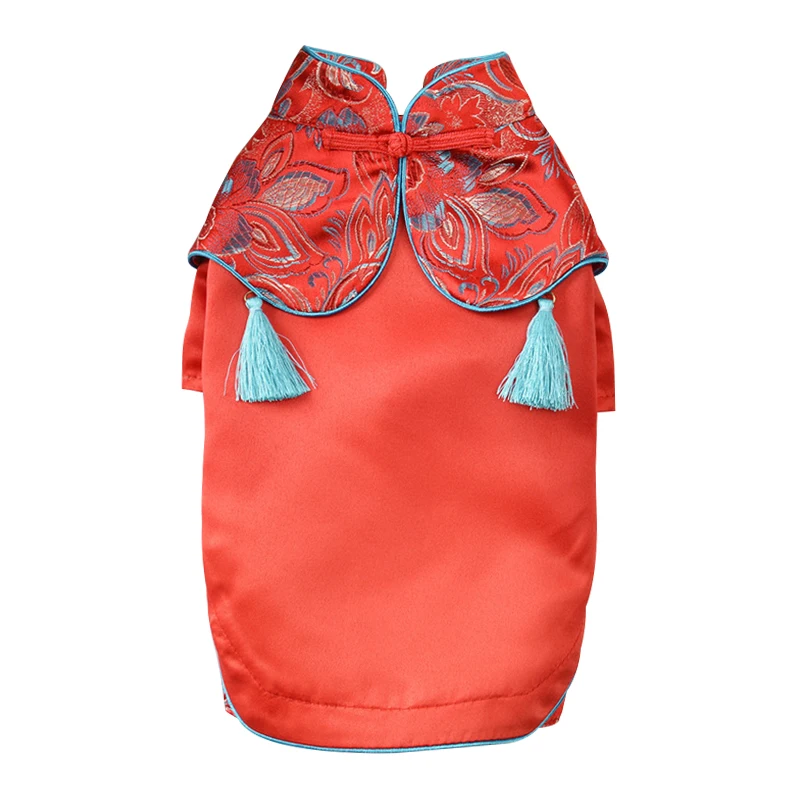 Pet New Year Tang Suit for Spring and Summer Wholesale Dog Clothes with Pet clothes Warm cheongsam skirt
Pet New Year Tang Suit for Spring and Summer Wholesale Dog Clothes with Pet clothes Warm cheongsam skirt