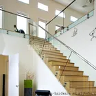 New style staircase glass standoff railing stainless steel glass standoff railing for sale