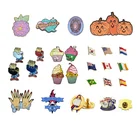 Hard Enamel Cute Novelty Ice Cream Cat Metal Promotional Custom Hard Enamel Lapel Pin Maker