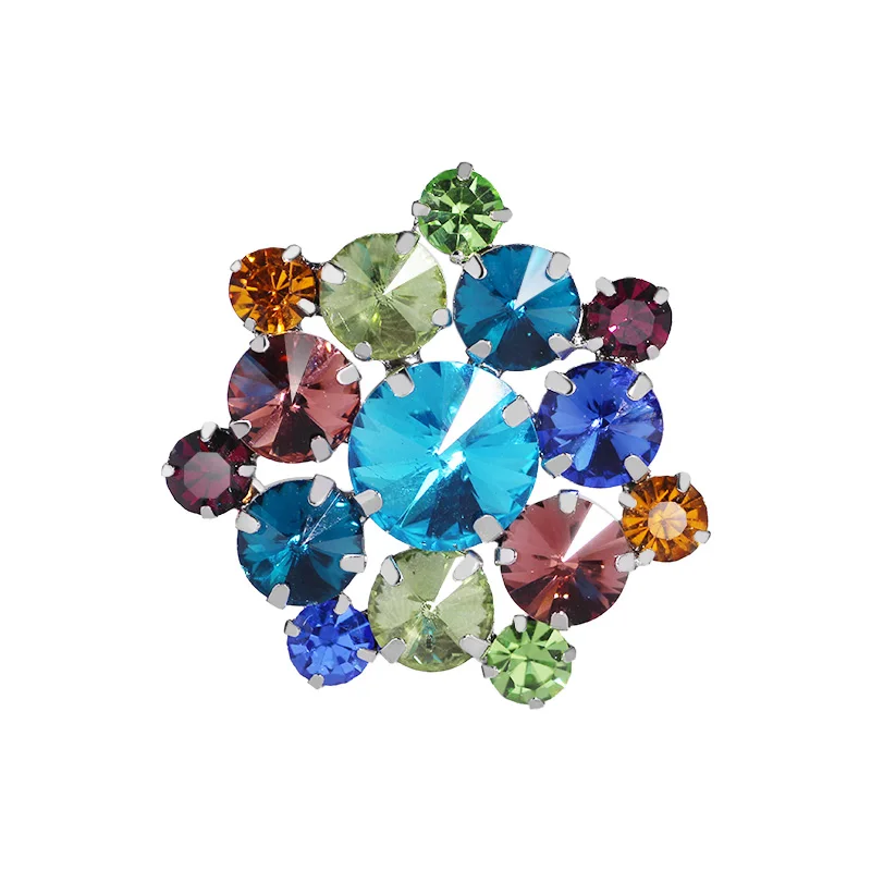 New Design Charm Decoration Wholesale Best Selling Brooch Pin Jewelry Luxury Rainbow Color Rhinestone Brooches
New Design Charm Decoration Wholesale Best Selling Brooch Pin Jewelry Luxury Rainbow Color Rhinestone Brooches