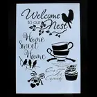Afternoon tea DIY Drawing Template Stencil for Journal/Diary/Calendar/Planner/Scrapbook A4 Size Wall Painting Stencil