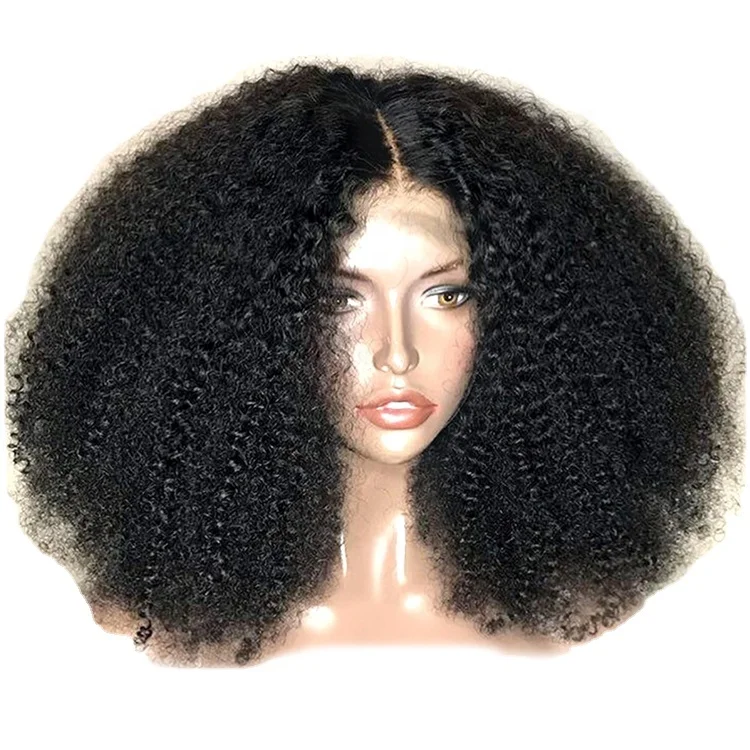Natural Black Color Brazilian Hair 13*4 Lace 180% Density Afro Curly Hair Human Hair Wig
Natural Black Color Brazilian Hair 13*4 Lace 180% Density Afro Curly Hair Human Hair Wig