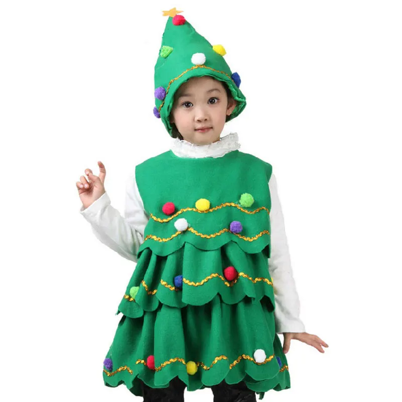 2019 подарок зеленый костюм елки для детей