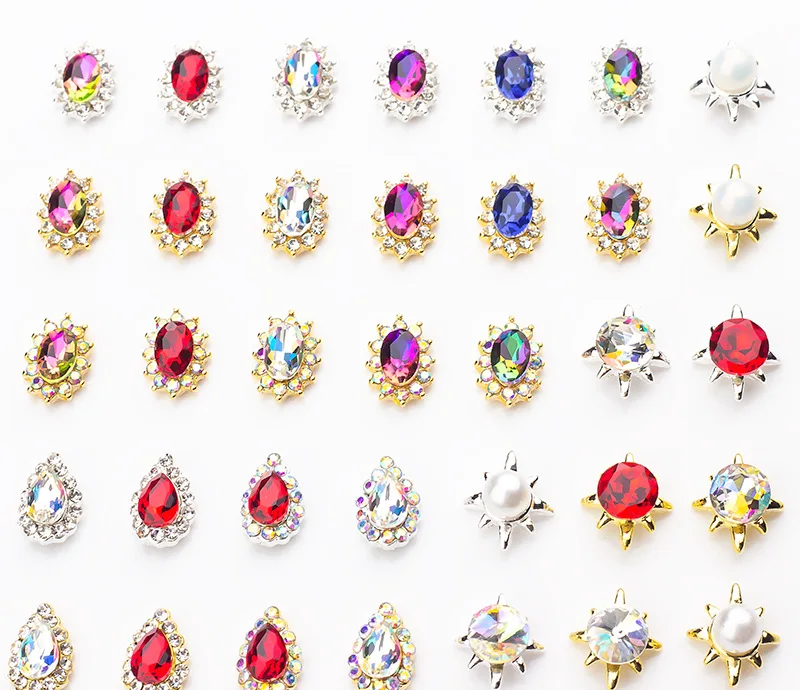 NAR012 35 Styles Diamond Sun Shape acrylic nail kits Rhinestones Jewelry nail glitter decoration Fashion nails press on
NAR012 35 Styles Diamond Sun Shape acrylic nail kits Rhinestones Jewelry nail glitter decoration Fashion nails press on