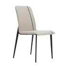 Steel Chair Large Stock Top Quality Modern Luxury Unique Dining Leather Carbon Steel Saddle Leather Chair