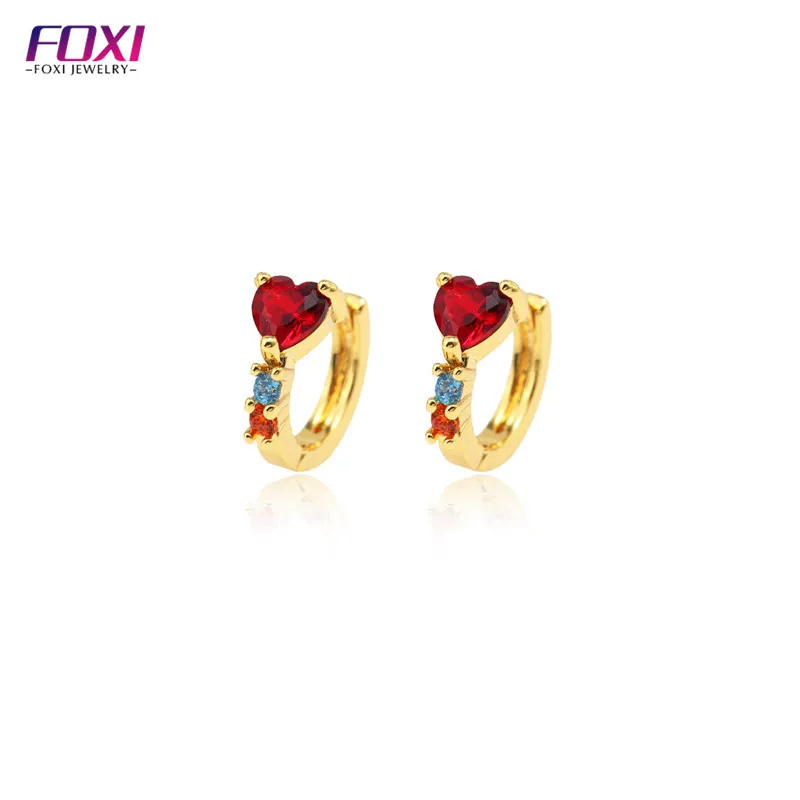 Small women ear stud jewelry 2021 trendy 18k gold heart cz huggies hoop earrings
Small women ear stud jewelry 2021 trendy 18k gold heart cz huggies hoop earrings