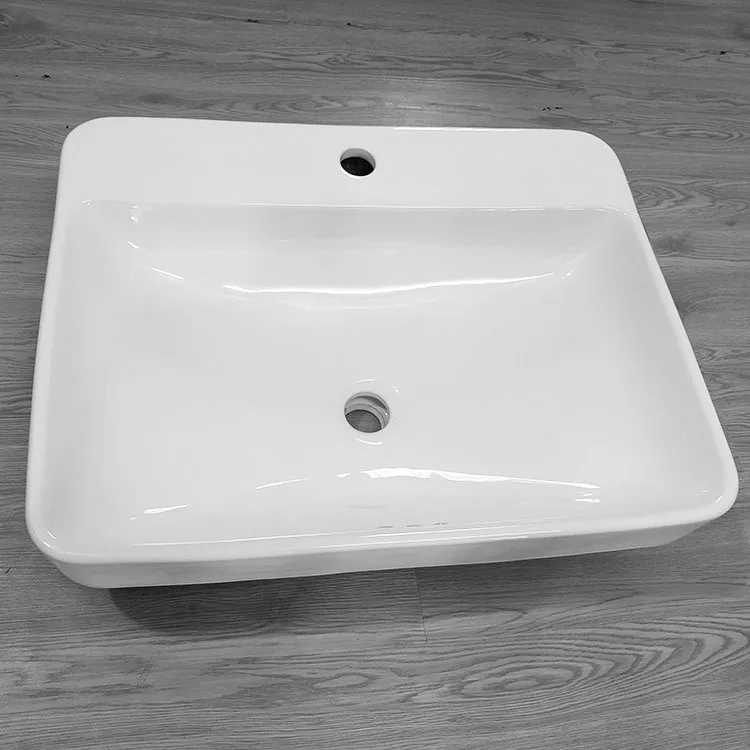 rectangular ceramic commercial basin