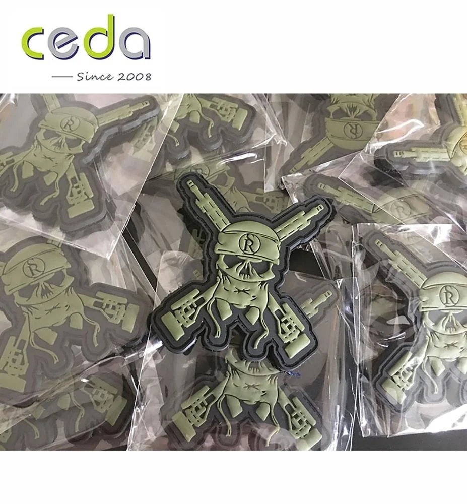 Militally weapon PVC Patch 2D Soft pvc designer patch Customized rubber patches, Customer pms within 4 color
Militally weapon PVC Patch 2D Soft pvc designer patch Customized rubber patches, Customer pms within 4 color