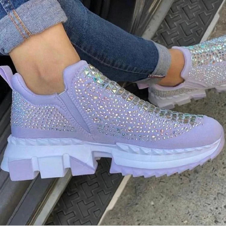 Autumn Winter Light Purple Round Toe Increasing Platform Wedge Shoes 2021 Fashion Diamond Rhinestone Pink Sports Women Sneaker, Light purple/black/grey/pink
Autumn Winter Light Purple Round Toe Increasing Platform Wedge Shoes 2021 Fashion Diamond Rhinestone Pink Sports Women Sneaker, Light purple/black/grey/pink