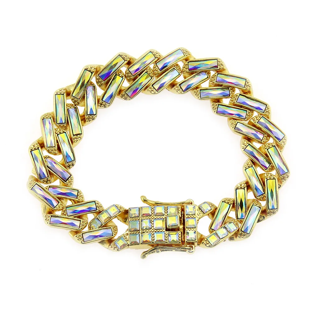 2021 New Fashion Bracelet Silver Plated and Gold Plated Bracelet Square Rhinestone Chain Bracelet
2021 New Fashion Bracelet Silver Plated and Gold Plated Bracelet Square Rhinestone Chain Bracelet