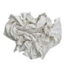 Stockinette used t shirt 10kg white cotton waste industrial wiping rags