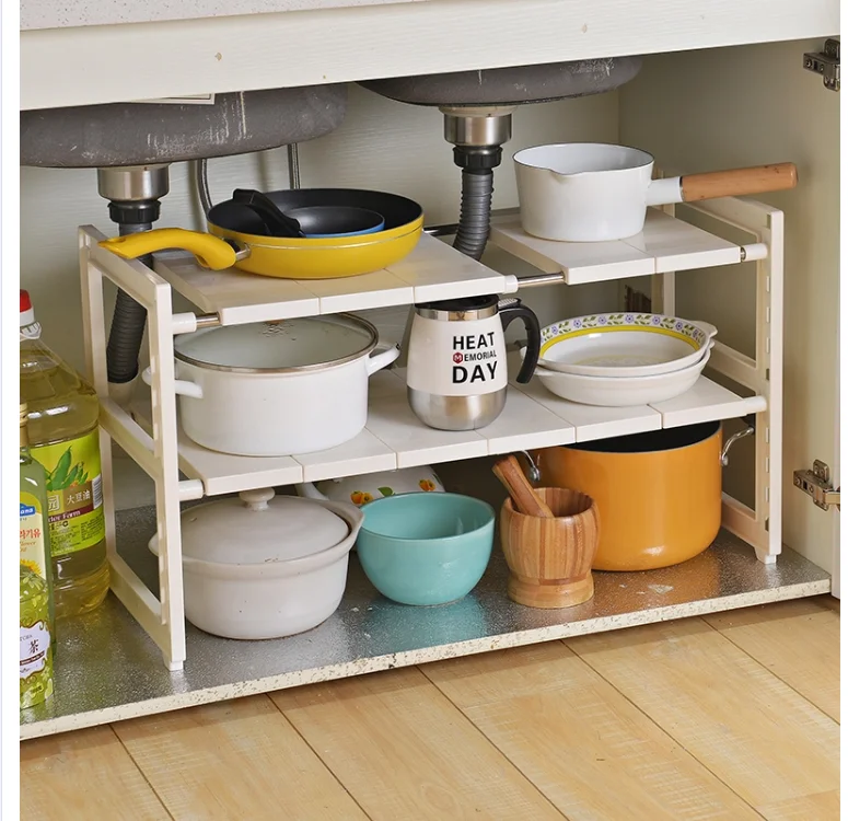 Multifunctional Freely Scalable Sink Rack Pot Racks 2 Floors Under The Kitchen Organize Storage Rack
Multifunctional Freely Scalable Sink Rack Pot Racks 2 Floors Under The Kitchen Organize Storage Rack