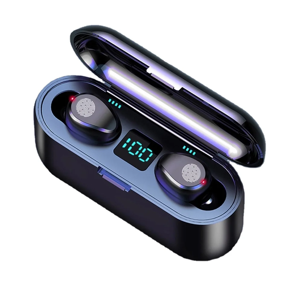 2021 Factory Price BT Headset F9 hand free electronics audifonos Wireless Earphone TWS Headphones Sport Audifono with Power Bank
2021 Factory Price BT Headset F9 hand free electronics audifonos Wireless Earphone TWS Headphones Sport Audifono with Power Bank