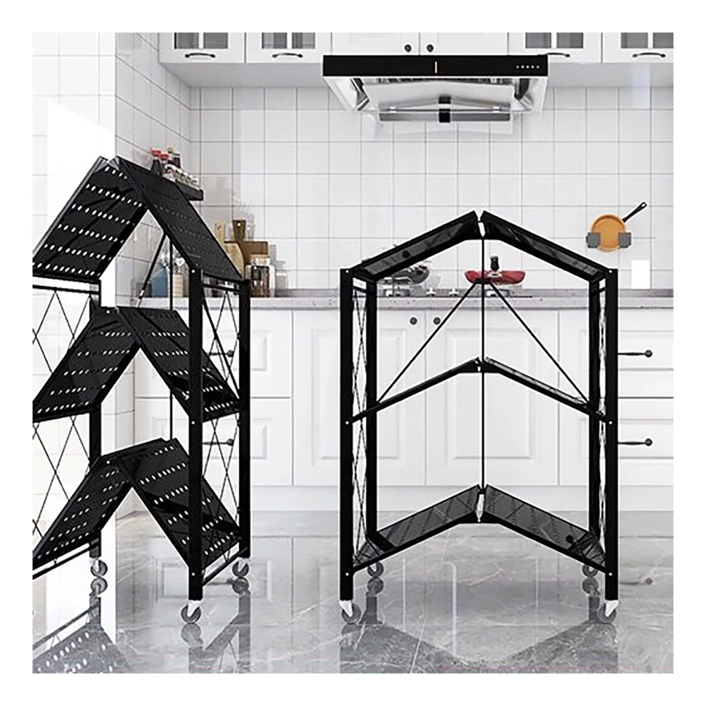 JX- Collapsible Storage Heavy Duty Metal Frame No Assemble Needed General Purpose Foldable Sturdy Shelving Unit with Caster, White black
JX- Collapsible Storage Heavy Duty Metal Frame No Assemble Needed General Purpose Foldable Sturdy Shelving Unit with Caster, White black