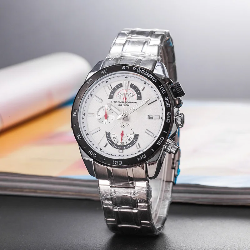 High quality multifunctional waterproof custom logo stainless steel band quartz men watch luxury
High quality multifunctional waterproof custom logo stainless steel band quartz men watch luxury