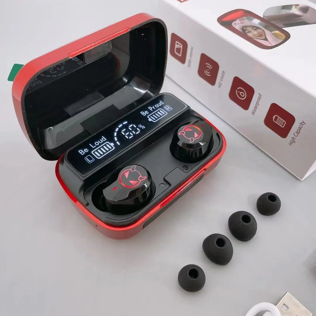 M23 Newest Headphone with power bank Gaming Earbuds BT 5.1 Headphone In-ear Headset for iPhone and Android 
M23 Newest Headphone with power bank Gaming Earbuds BT 5.1 Headphone In-ear Headset for iPhone and Android