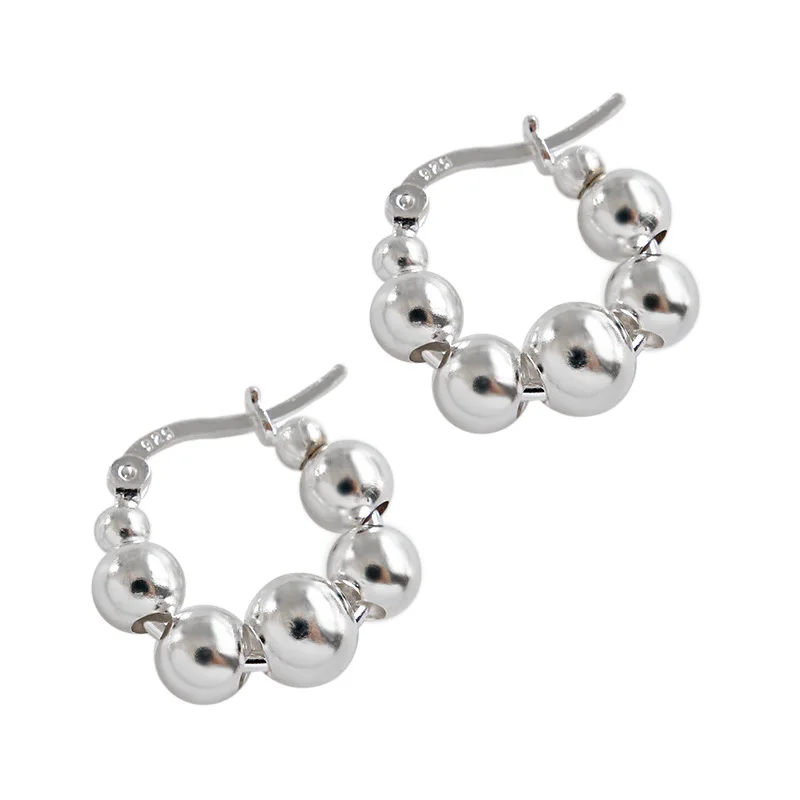 S925 Sterling Silver Earrings Ins2021 New Geometric Bead Beaded Earrings Ear Buckle Temperament Silver Earrings
S925 Sterling Silver Earrings Ins2021 New Geometric Bead Beaded Earrings Ear Buckle Temperament Silver Earrings