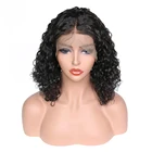100% original 10A brazilian virgin human hair wig curly wave lace front wig 150% 180% density