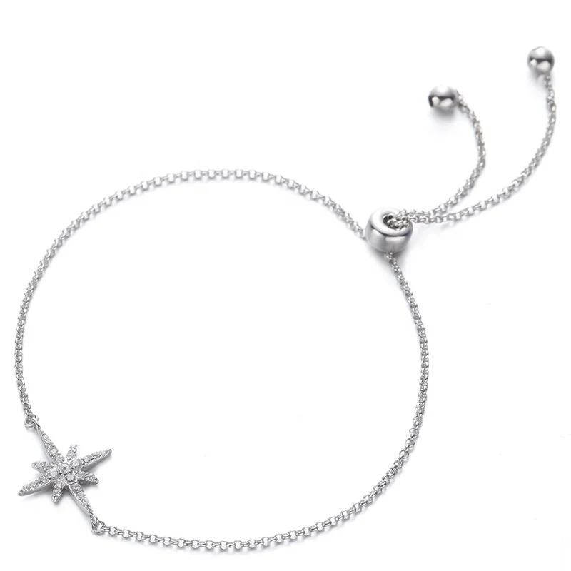 Pure 925 Silver European American Designed Star Bracelets Fine Jewellery Elegant Girls Zircon Hexagram Charm Silver Bracelet
Pure 925 Silver European American Designed Star Bracelets Fine Jewellery Elegant Girls Zircon Hexagram Charm Silver Bracelet