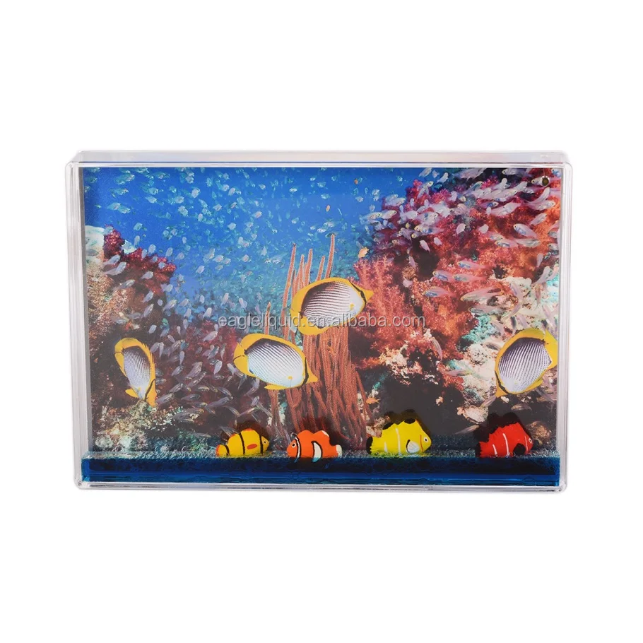 souvenir gifts standard 4R 4x6" acrylic photo frame with blue liquid and fish floater water picture frame
souvenir gifts standard 4R 4x6" acrylic photo frame with blue liquid and fish floater water picture frame