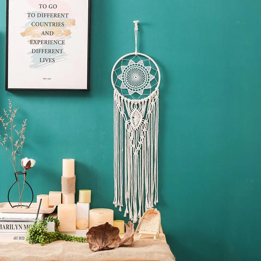 Ins Most Popular Handmade Bohemian Cotton Macrame Big Woven Dream Catcher Wall Hanging Home Decorations, Picture
Ins Most Popular Handmade Bohemian Cotton Macrame Big Woven Dream Catcher Wall Hanging Home Decorations, Picture