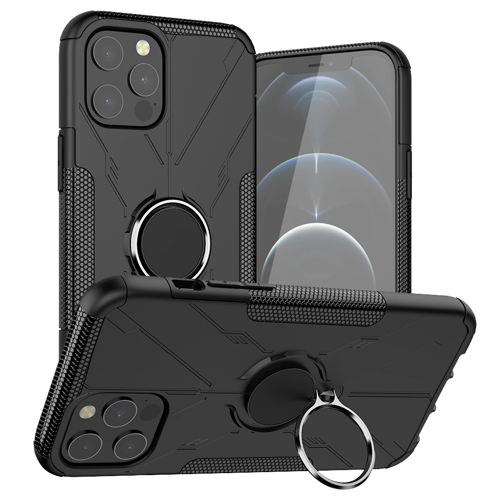 High Quality TPU&PC Ring Kickstand Mecha Phone Case For iPhone 12 Pro Max mini Wholesale Customize Phone Case Shockproof Case
High Quality TPU&PC Ring Kickstand Mecha Phone Case For iPhone 12 Pro Max mini Wholesale Customize Phone Case Shockproof Case