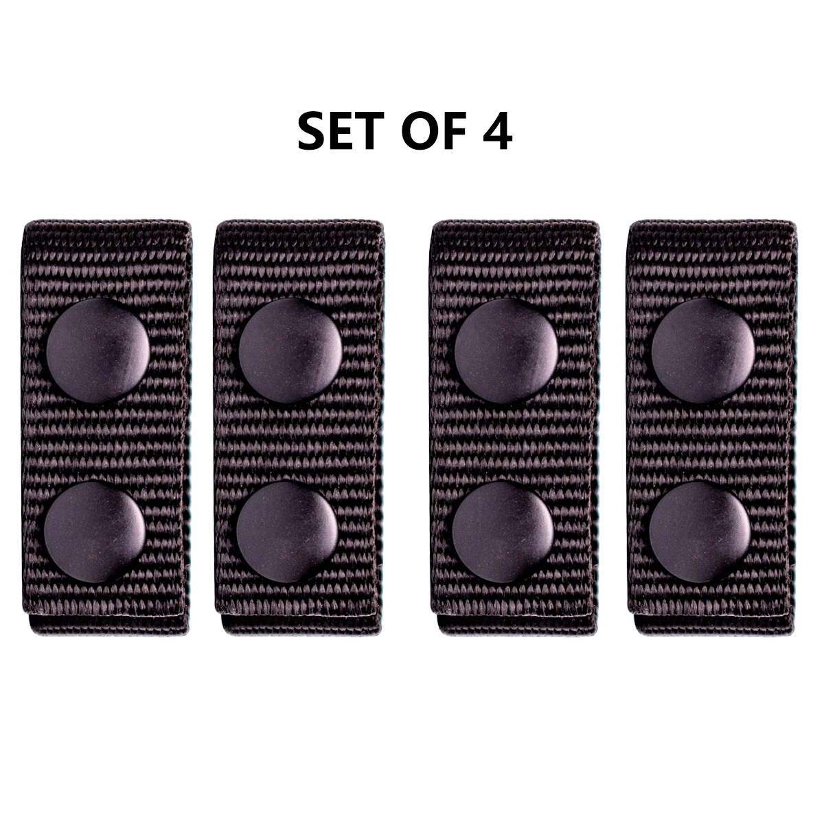 Duty Belt Keeper with Double Snaps , Wide Belt Security Tactical Belt Police Military Equipment Accessories (Set of 4), Black
Duty Belt Keeper with Double Snaps , Wide Belt Security Tactical Belt Police Military Equipment Accessories (Set of 4), Black