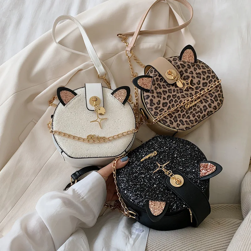2021 Luxury Ladies Cat Hand Bag Popular Round Shoulder Handbags For Women Sequins Purses
2021 Luxury Ladies Cat Hand Bag Popular Round Shoulder Handbags For Women Sequins Purses
