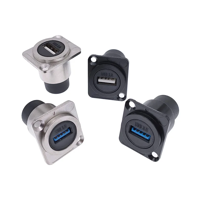 USB 2.0/USB 3.0 D Type Socket Metal Female to Female Module Connector USB Plug Panel Mounting Holder Adapter Support
USB 2.0/USB 3.0 D Type Socket Metal Female to Female Module Connector USB Plug Panel Mounting Holder Adapter Support
