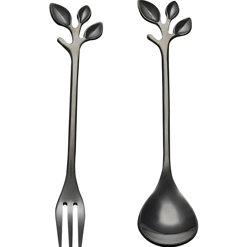 Hot Sale Leaf Shape Design Fruit Salad Fork Tea Coffee Spoon Stainless Steel Cutlery Set Spoon Fork
Hot Sale Leaf Shape Design Fruit Salad Fork Tea Coffee Spoon Stainless Steel Cutlery Set Spoon Fork