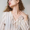 2019 ladies fashion tops and blouse, white lace blouses for women