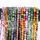 Natural Mix Gem Stone Amazonite Round Loose Beads 6/8/10MM For DIY Bracelet Jewelry Necklace Making