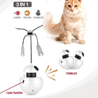 Tianyuan 2019 New Style White Intelligent Robot Battery Smart Electronic Cat Laser Toy