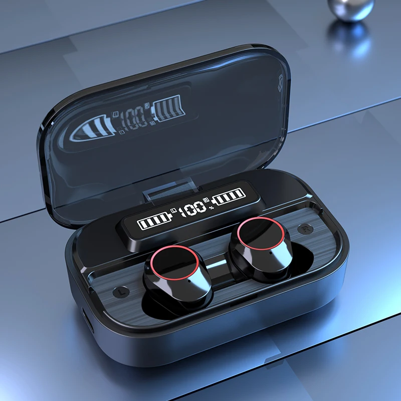 TWS Wireless Headphone G05 IPX7 Waterproof Touch Control LED Display 2000mAh Power Bank for Sports with Stereo Sound
TWS Wireless Headphone G05 IPX7 Waterproof Touch Control LED Display 2000mAh Power Bank for Sports with Stereo Sound