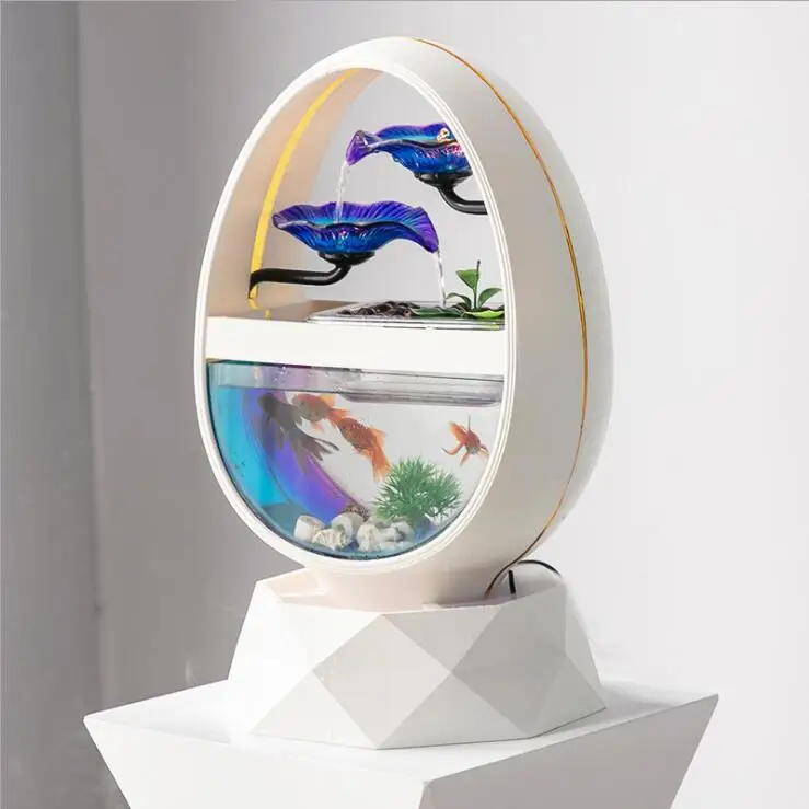 Creative European Ceramic Water Ornaments Fountain Humidification Desktop Decorative Glass Fish Tank Elliptical Geometry Decor
Creative European Ceramic Water Ornaments Fountain Humidification Desktop Decorative Glass Fish Tank Elliptical Geometry Decor
