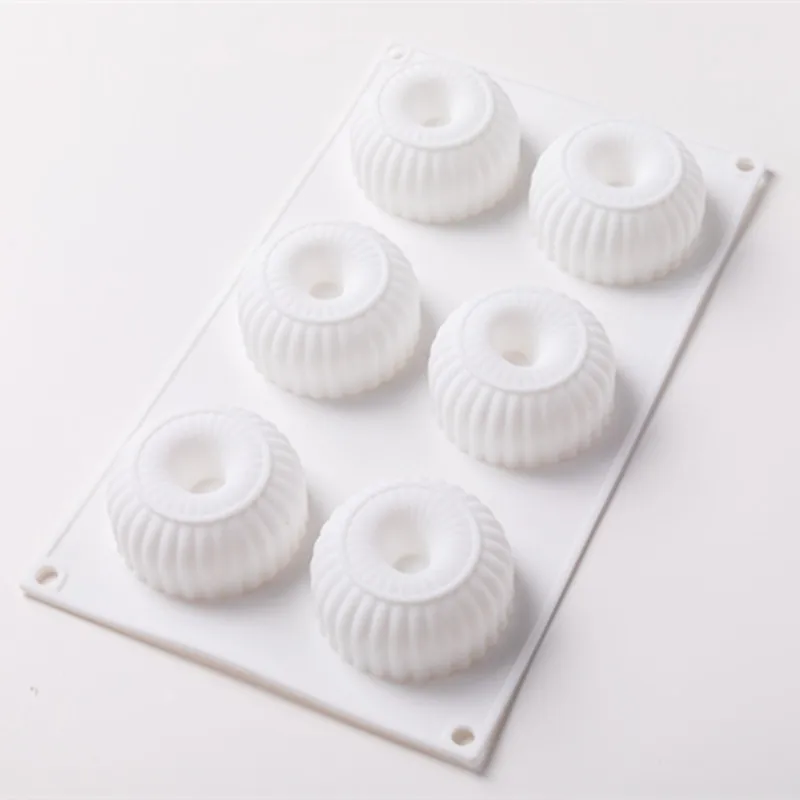 New 6 even close loop mousse cake doughnuts silicone mold round cake DIY baking French dessert mold, White
New 6 even close loop mousse cake doughnuts silicone mold round cake DIY baking French dessert mold, White