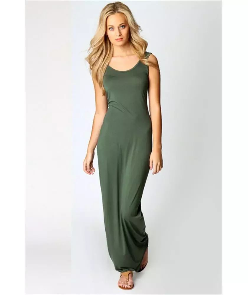 Women Sexy Dress High Stretch Tank Robe Summer Elegant O-Neck Sleeveless Slim Maxi Dress, Shown
Women Sexy Dress High Stretch Tank Robe Summer Elegant O-Neck Sleeveless Slim Maxi Dress, Shown